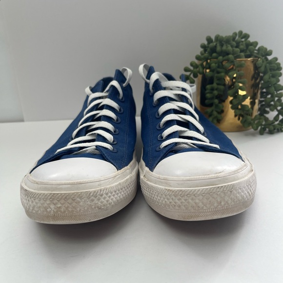 Converse Classic Royal Blue Canvas Sneakers Unisex M12 W14 - Picture 6 of 10
